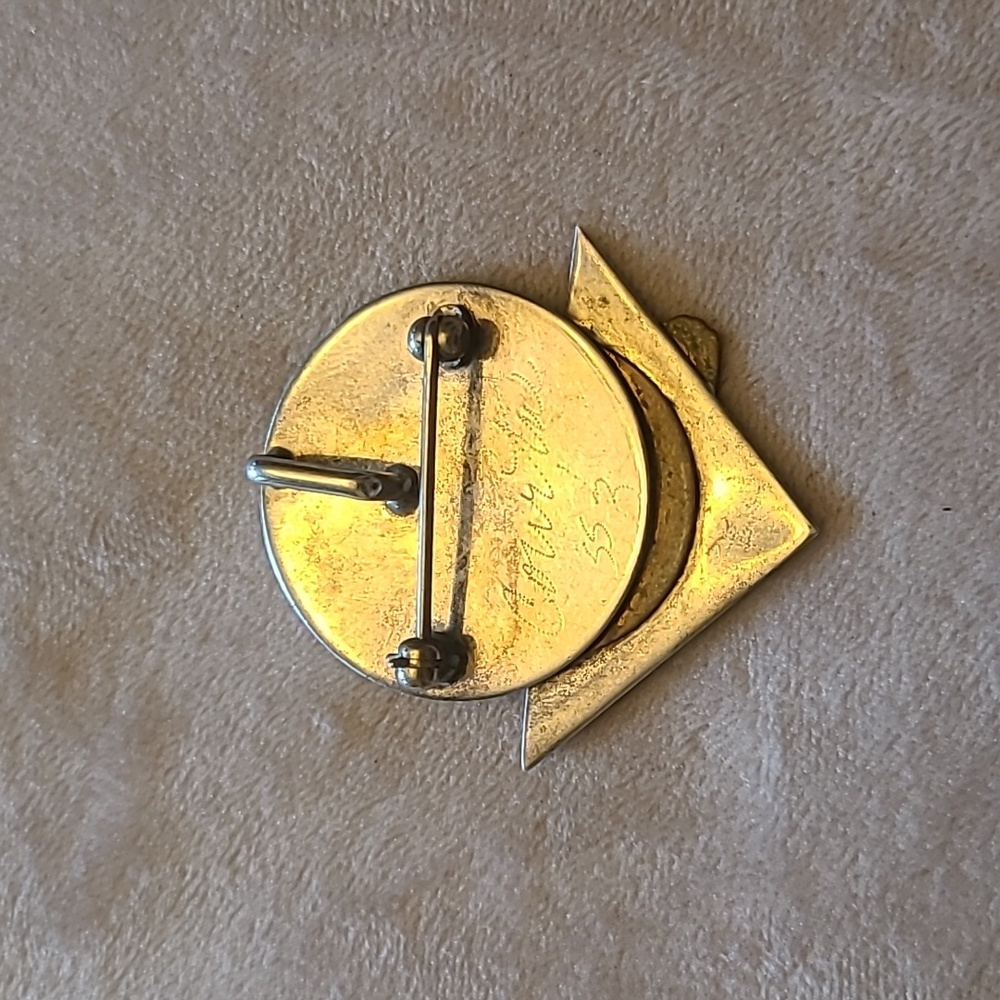 STERLING SILVER brooch or pendant - Picture 2 of 2